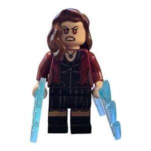 LEGO Minifigure Marvel Avengers Super Hero Scarlet Witch w/Water Energy Effects